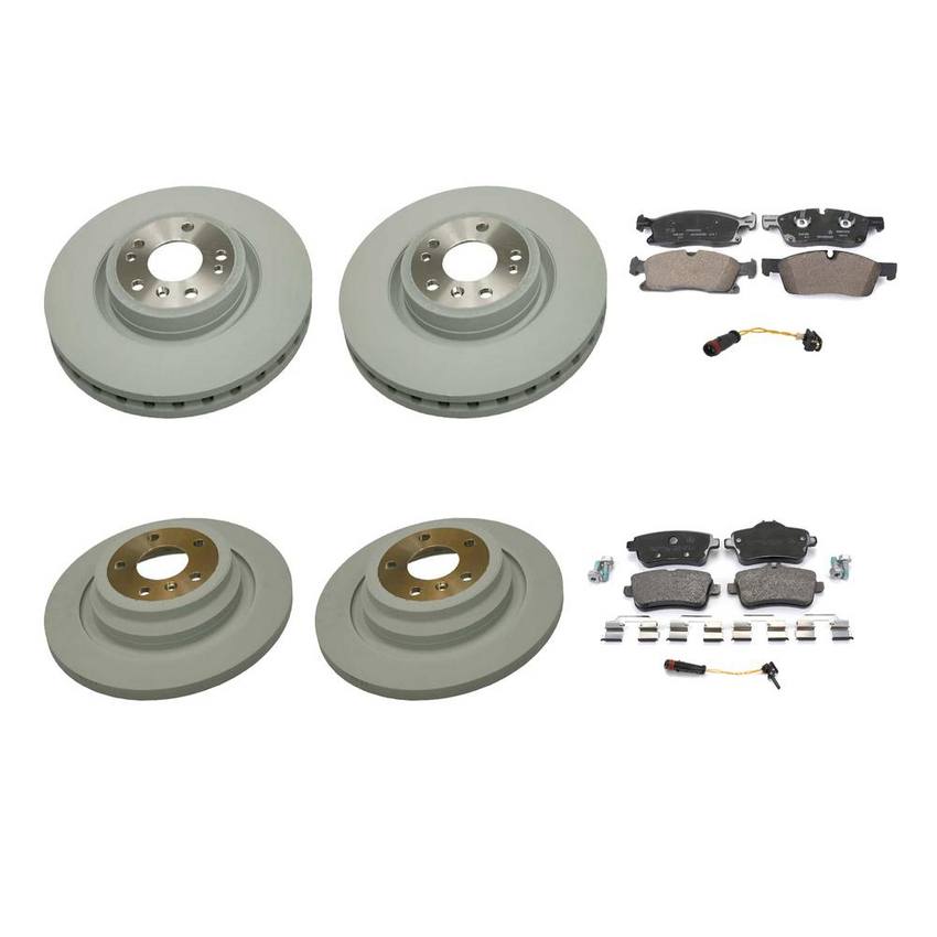 Mercedes Disc Brake Pad and Rotor Kit - Front and Rear (330mm/325mm) 2115401717